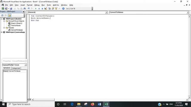 VBA to Convert Formulas to Values смотреть онлайн