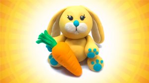 Как слепить Зайца. Лепка из Теста, Пластилина, Play Doh, Глина