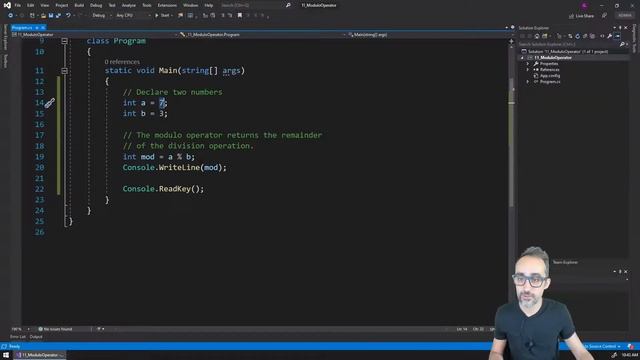 4.3 Modulo Operator - Learning C# смотреть онлайн