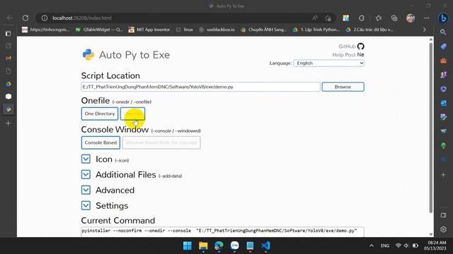 Hướng dẫn đóng gói chương trình PYTHON bằng auto-py-to-exe смотреть онлайн