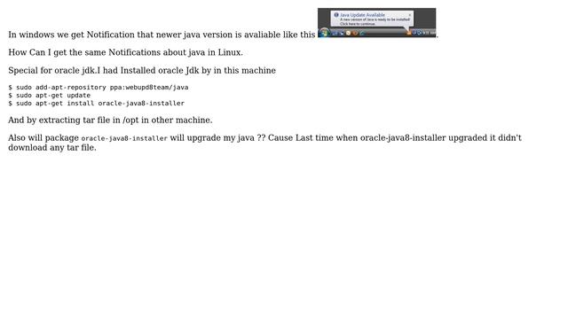 Can We enable Notifications About Oracle Java Update In Linux? смотреть онлайн