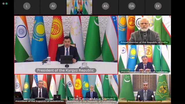 Вступительное слово на первом саммите Индии и Центральной Азии смотреть онлайн