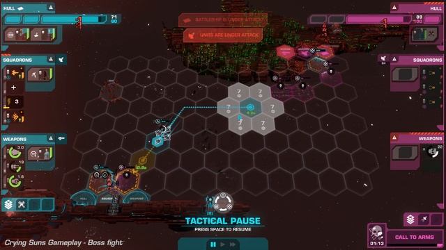 Crying Suns - Gameplay - Boss fight смотреть онлайн