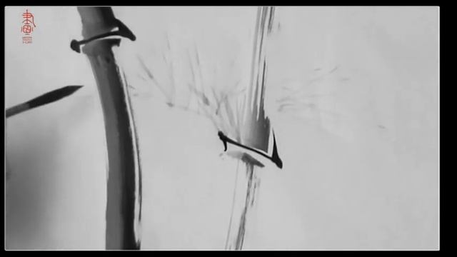 Обучение китайской живописи бамбукаЧасть 6 Бамбук два стебля и веточки смотреть онлайн