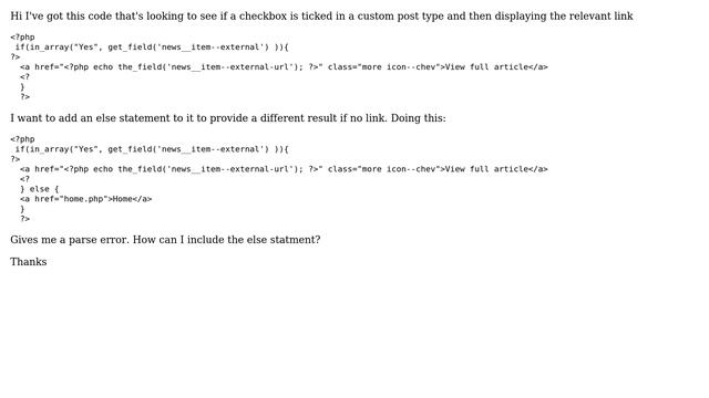 Wordpress: ACF if / else checkbox смотреть онлайн