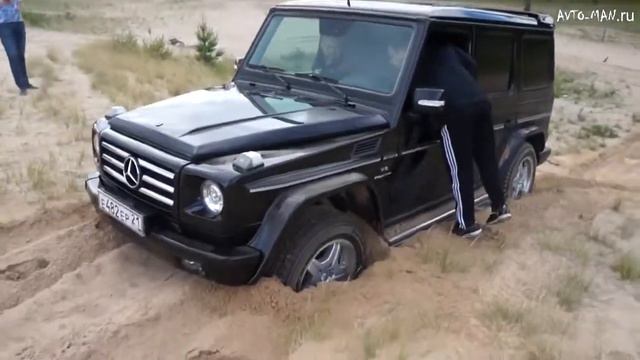 Mercedes G55 AMG 500 л с против Нивы 3D на Бездорожье смотреть онлайн