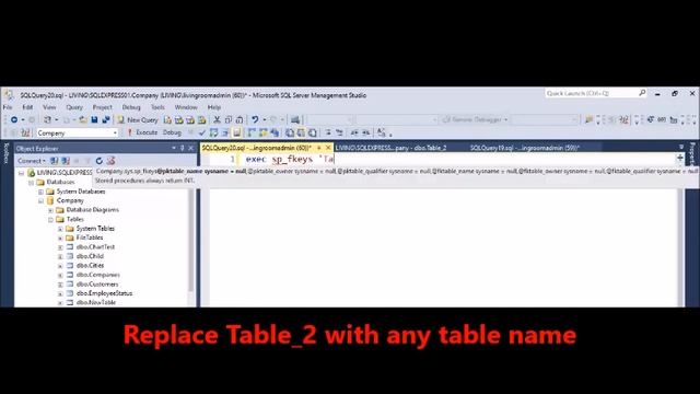 MSSQL - List all FK Foreign Keys in table смотреть онлайн
