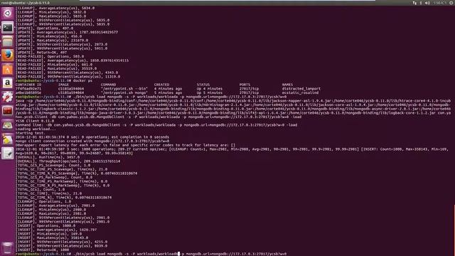Docker, MongoDB & YCSB смотреть онлайн