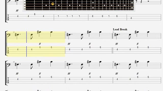 Beatles The   Mr Moonlight BASS GUITAR TABLATURE