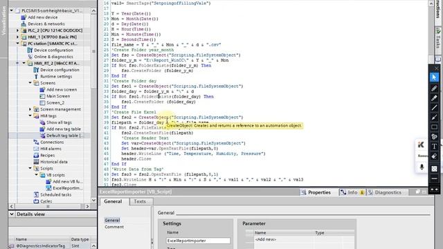 WinCC Advanced V17 - Excel Report by Visual Basic Script смотреть онлайн