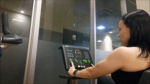 Интервальная тренировка на велотренажёре