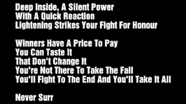 Stan Bush Never Surrender Lyrics смотреть онлайн