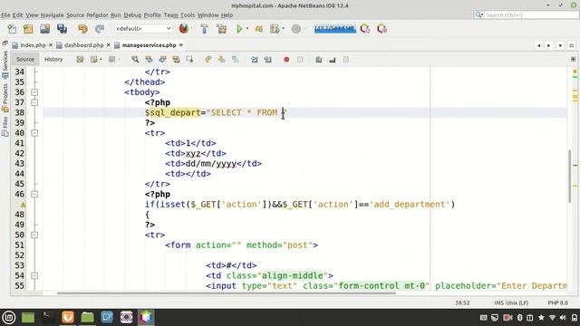 Session 4 Manage Departments in PHP(hospital management project) смотреть онлайн