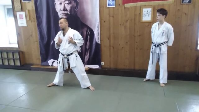 Special exercise for Gamaku in Sanchin kata Uechi ryu karate / Sensei Rubin 4 dan Uechi ryu karate смотреть онлайн