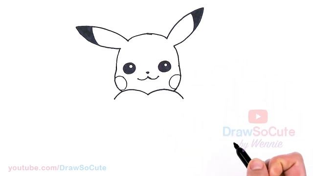 How to Draw Pikachu with Heart Easy ❤️ Pokemon Valentines смотреть онлайн
