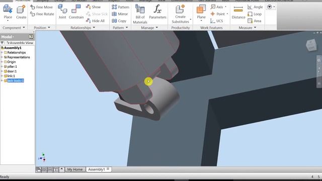 Solid Modeling Using Inventor : Lecture#8 (Assembly 1 Exercise#1) смотреть онлайн