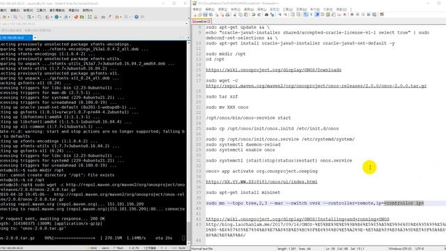 Install ONOS on ubuntu 16.04(安裝ONOS) смотреть онлайн
