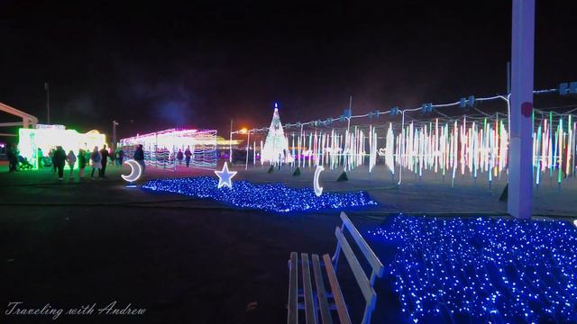 [4K] 🎄 Christmas Lights - Global Winter Wonderland - Sacramento California смотреть онлайн