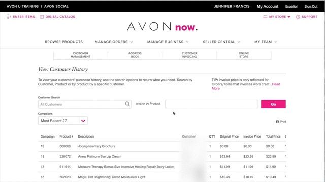 How to Find Avon Customer's Past Order History смотреть онлайн