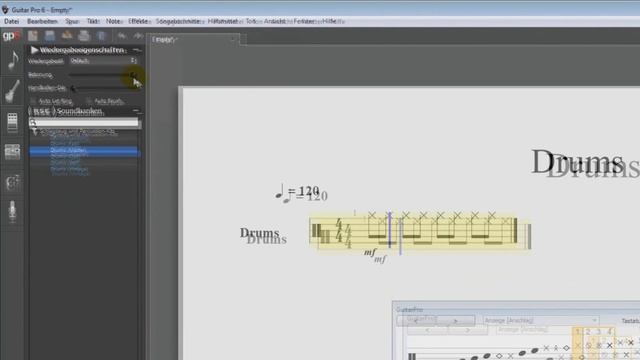 TOM's GUITAR - CORNER-Tutorials - Guitar Pro 6 - Drums (Part 01) german смотреть онлайн
