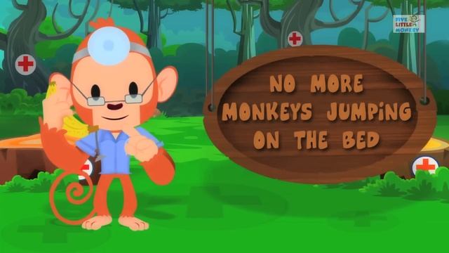 Five little monkeys jumping on the bed | Nursery rhymes and Kids Songs смотреть онлайн
