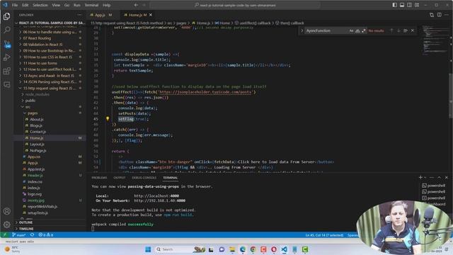 React JS Http API Fetch Library | रिएक्ट जे एस एच टी टी पि फेच लाइब्रेरी | TechySam | Assignment #1 смотреть онлайн