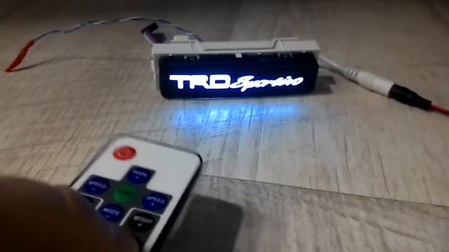 Надпись LED RGB TRD sportivo в центральную консоль смотреть онлайн