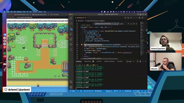 Adventure Game with WebSockets смотреть онлайн