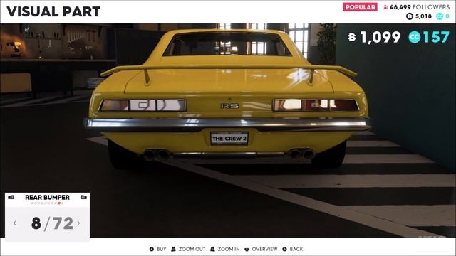 The Crew 2 - Chevrolet Camaro RS 1969 - Customize | Tuning Car (PC HD) [1080p60FPS]