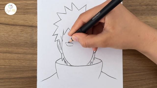 How to Draw Obito Uchiha || How to draw anime step by step || Easy drawing ideas for beginners смотреть онлайн