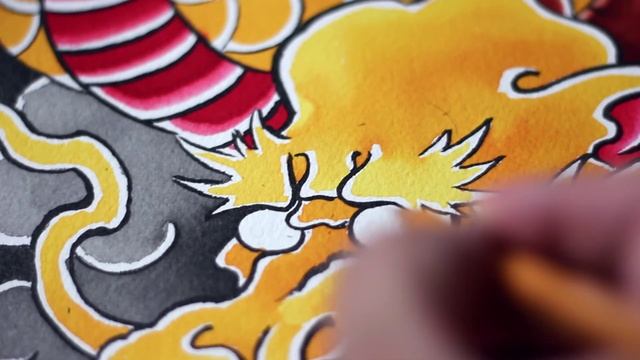 Сергей Буслаев: мастер японской татуировки. Рисование. смотреть онлайн