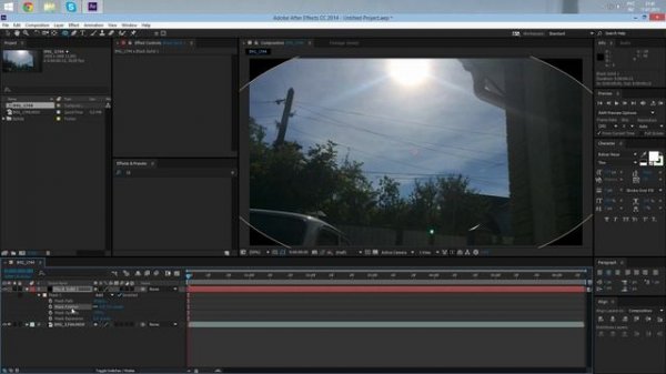 After Effects Tips - Виньетка