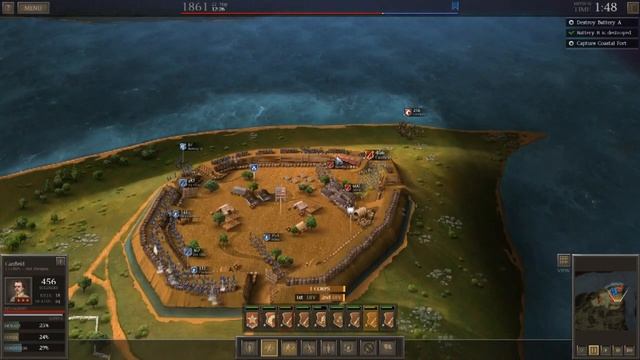 Ultimate General: Civil War | Confederate Campaign Strategy Guide | Part 1 Potomac Fort смотреть онлайн