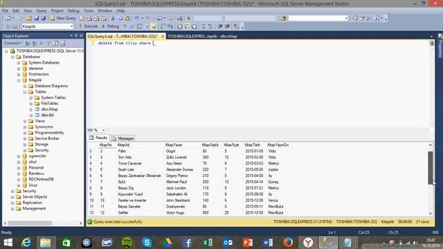 SQL Ders 12 Delete Komutu смотреть онлайн