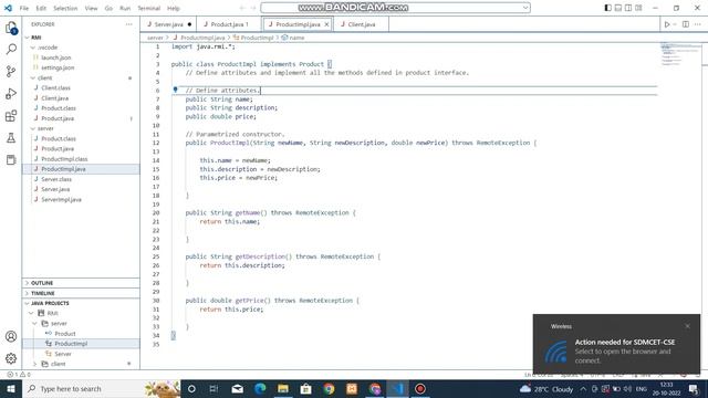 RMI implementation using java смотреть онлайн
