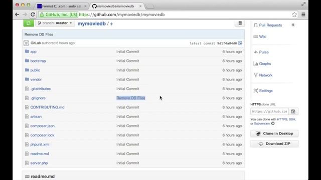 MyMovieDB Laravel 4 Angular JS App - Part 9 - Pushing your project with GIT смотреть онлайн