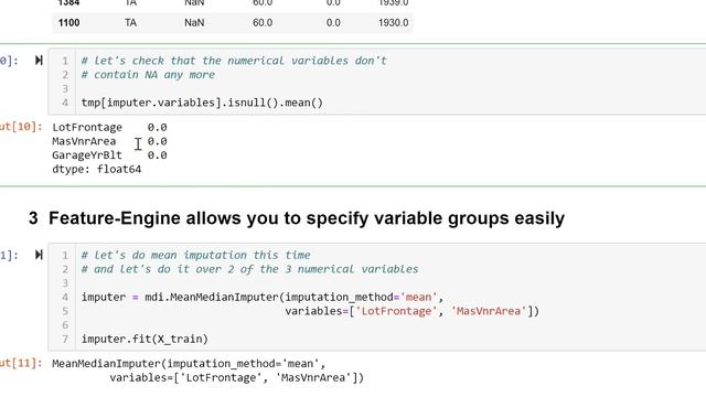 Mean or median imputation with Feature-engine смотреть онлайн