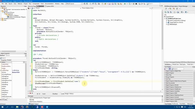 JSON формат - Delphi Russian Tutorial #1 смотреть онлайн