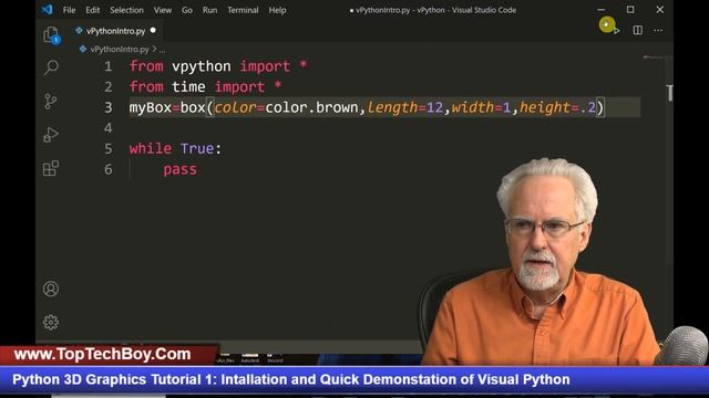 Python 3D Graphics Tutorial 1: Installation and Demonstration of Vpython смотреть онлайн