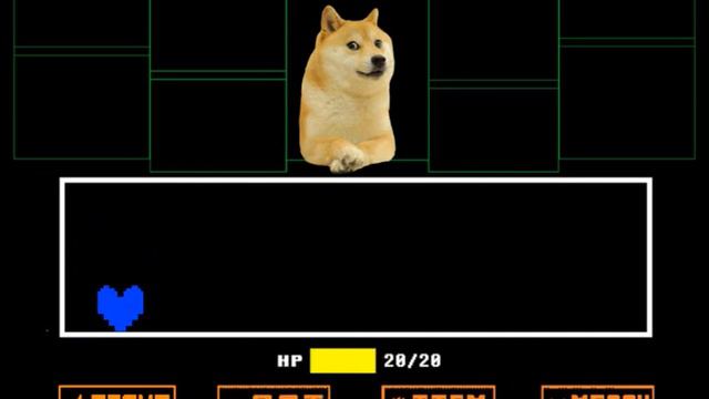 Анимация битвы види undartale "doge" смотреть онлайн