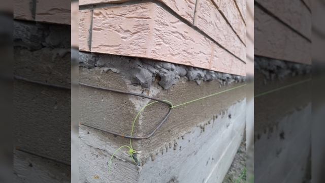 Как натянуть леску при кладке Кирпича #кирпичнаякладка #кирпичныйдом #1 #строительстводома #стройка