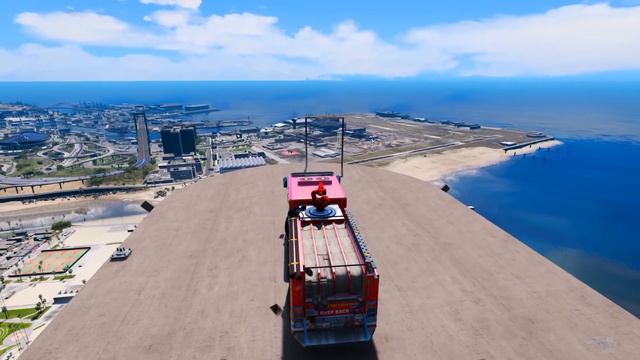 GTA 5 Water Ragdolls RED SPIDERMAN VS COW (Euphoria Physics Funny Moments) смотреть онлайн