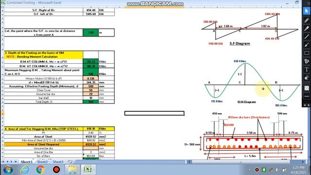 IN EXCEL I COMBINED RECTANGULAR FOOTING I DESIGN I IS 456: 2000- BY CIVIL SMART смотреть онлайн