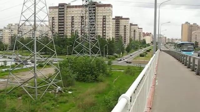 ЛЭП над Российским путепроводом, Санкт-Петербург. 14 июня 2022 смотреть онлайн