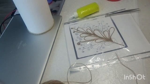 "ВАЗА ДЕКОРАТИВНАЯ" ( из бабины) с элементами - "ДЖУТОВОЙ ФИЛИГРАНИ". смотреть онлайн