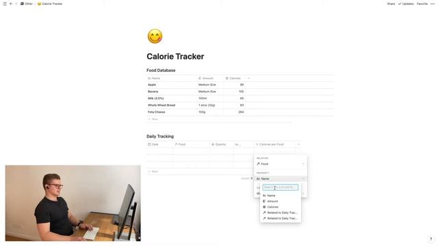How to build a calorie tracker in Notion смотреть онлайн