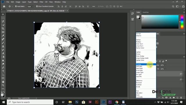 Turn Image Into Cartoon Effect - Photoshop Tutorial Designs-by-adil