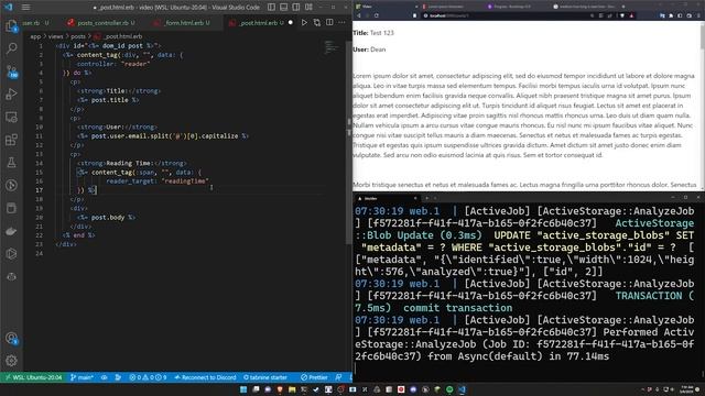 Estimated Read Times & Progress Bar (Like Medium) | Ruby On Rails 7 Tutorial смотреть онлайн