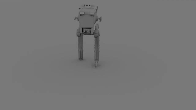blender 2.91 star wars AT-ST walker flip fluid animation смотреть онлайн