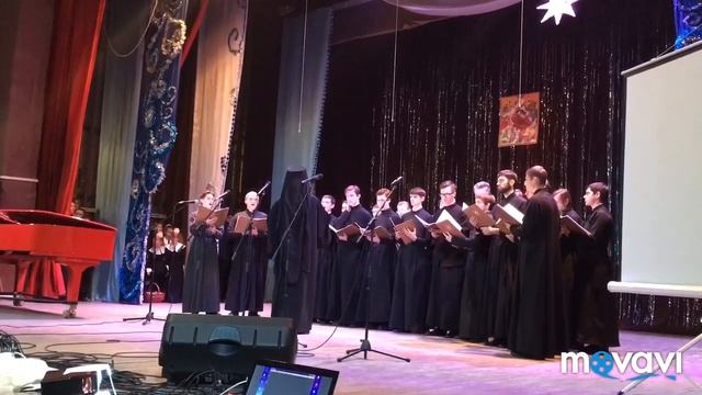 Мужской хор: выступление на рождественском концерте «Звонцы приглашают друзей» ("Кондак Рождества") смотреть онлайн